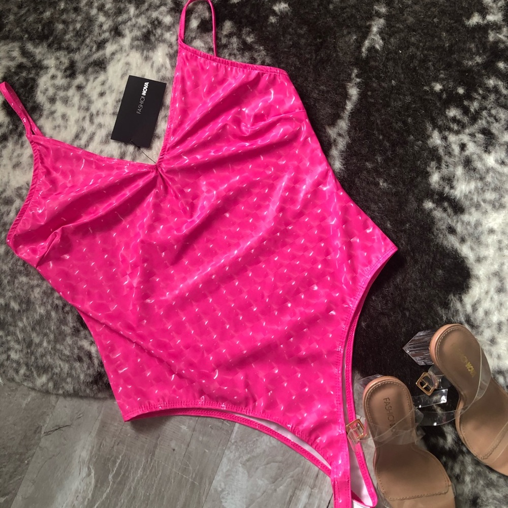 Pink bodysuit